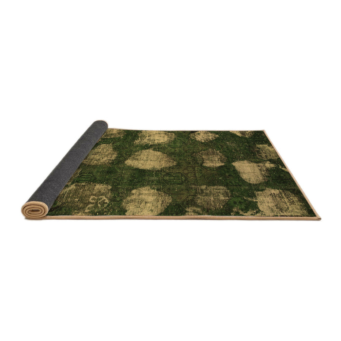 Sideview of Abstract Brown Modern Rug, abs933brn