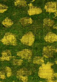 Abstract Yellow Modern Rug, abs933yw