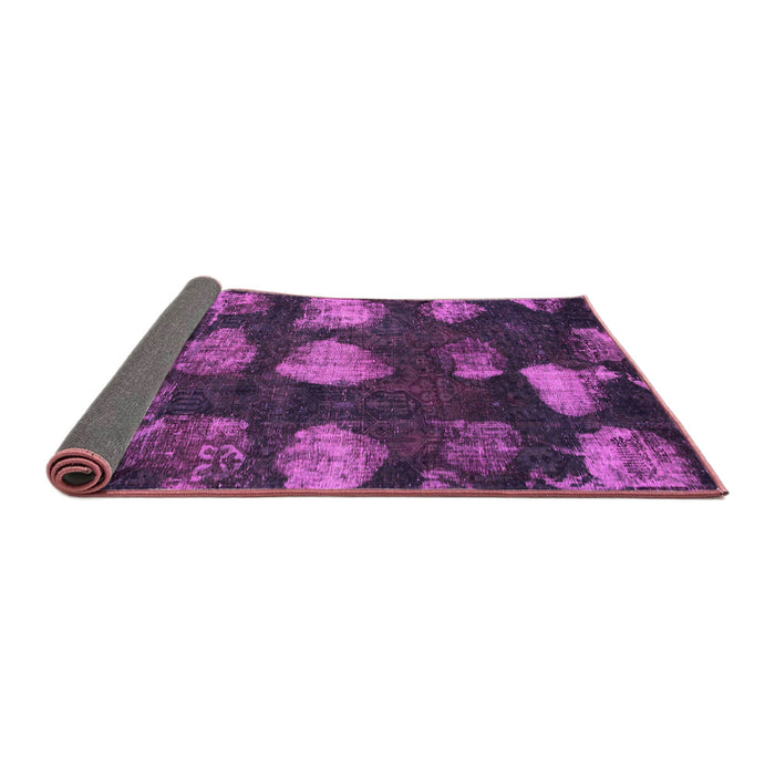 Sideview of Abstract Pink Modern Rug, abs933pnk