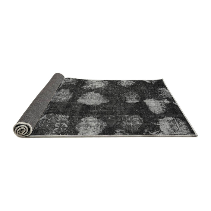 Sideview of Abstract Gray Modern Rug, abs933gry