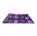 Sideview of Abstract Purple Modern Rug, abs933pur