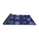 Sideview of Abstract Blue Modern Rug, abs933blu