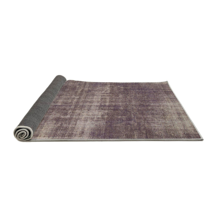 Sideview of Abstract Purple Modern Rug, abs934