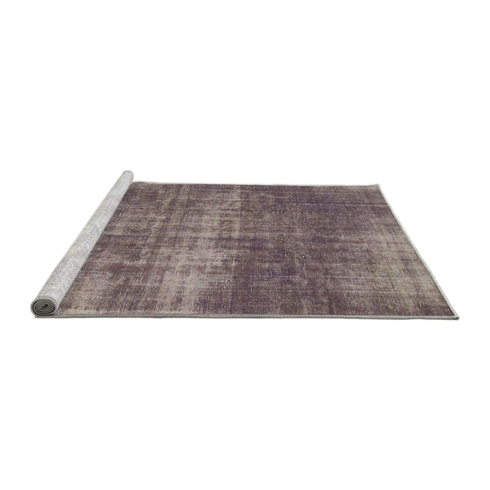 Sideview of Machine Washable Abstract Purple Rug, wshabs934