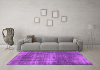 Machine Washable Abstract Purple Modern Rug, wshabs934pur