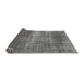 Sideview of Abstract Gray Modern Rug, abs934gry