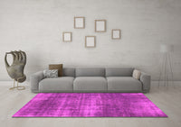 Machine Washable Abstract Pink Modern Rug, wshabs934pnk