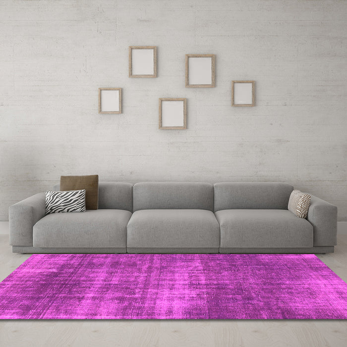 Machine Washable Abstract Pink Modern Rug in a Living Room, wshabs934pnk