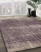 Abstract Purple Modern Rug in Family Room, abs934