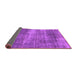 Sideview of Abstract Purple Modern Rug, abs934pur