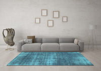 Machine Washable Abstract Light Blue Modern Rug, wshabs934lblu