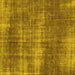 Square Machine Washable Abstract Yellow Modern Rug, wshabs934yw