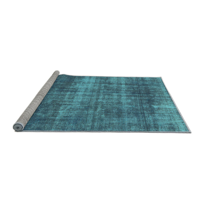 Sideview of Machine Washable Abstract Light Blue Modern Rug, wshabs934lblu