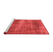 Modern Red Washable Rugs