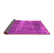 Sideview of Abstract Pink Modern Rug, abs934pnk