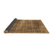 Sideview of Abstract Brown Modern Rug, abs934brn