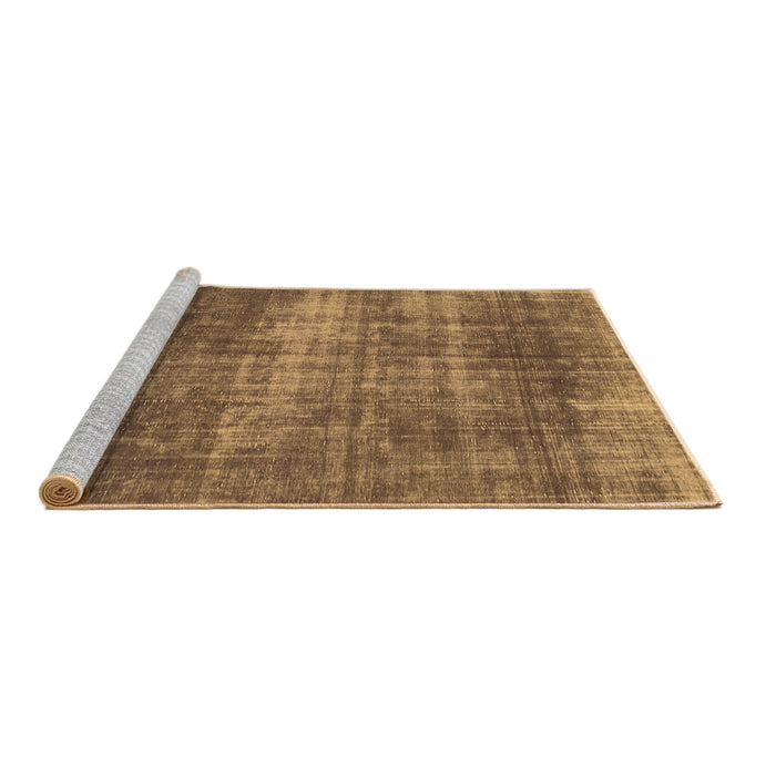 Sideview of Machine Washable Abstract Brown Modern Rug, wshabs934brn