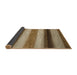 Sideview of Abstract Saddle Brown Modern Rug, abs935