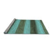 Sideview of Machine Washable Abstract Light Blue Modern Rug, wshabs935lblu