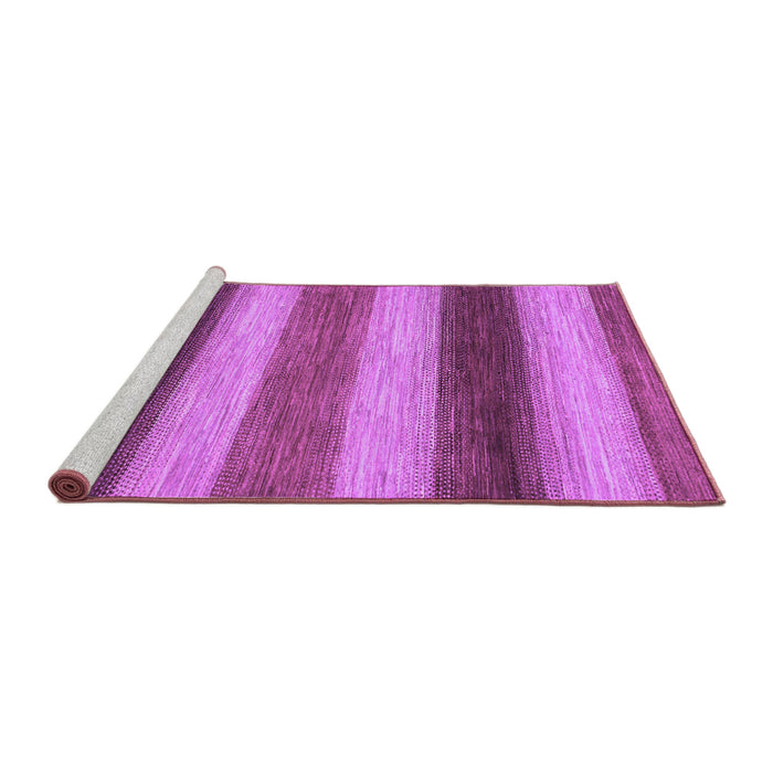 Sideview of Machine Washable Abstract Purple Modern Area Rugs, wshabs935pur