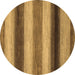 Round Abstract Brown Modern Rug, abs935brn