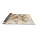 Sideview of Abstract Light Copper Gold Modern Rug, abs936