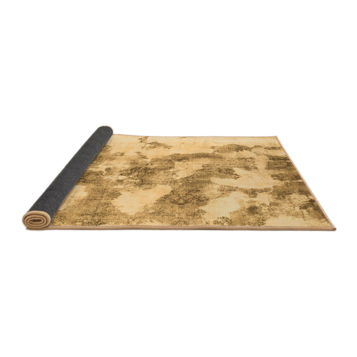 Sideview of Abstract Brown Modern Rug, abs936brn