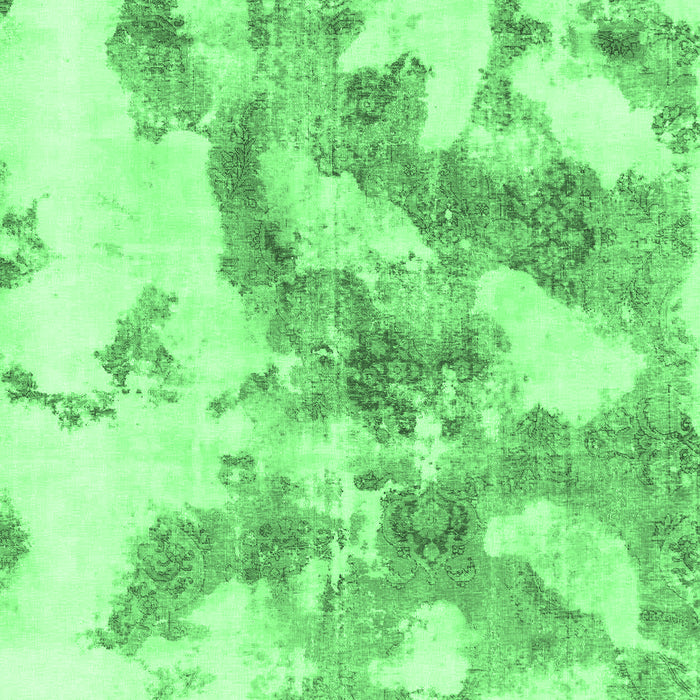 Machine Washable Abstract Emerald Green Modern Area Rugs, wshabs936emgrn