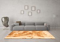 Machine Washable Abstract Orange Modern Rug, wshabs936org