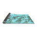 Sideview of Abstract Light Blue Modern Rug, abs936lblu