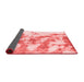 Abstract Red Modern Area Rugs