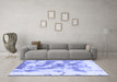 Machine Washable Abstract Blue Modern Rug in a Living Room, wshabs936blu