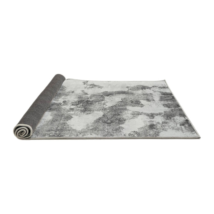 Sideview of Abstract Gray Modern Rug, abs936gry