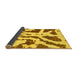 Sideview of Abstract Yellow Modern Rug, abs937yw