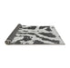 Sideview of Abstract Gray Modern Rug, abs937gry