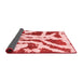 Abstract Red Modern Area Rugs