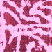 Square Abstract Pink Modern Rug, abs937pnk