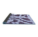 Sideview of Abstract Blue Modern Rug, abs937blu