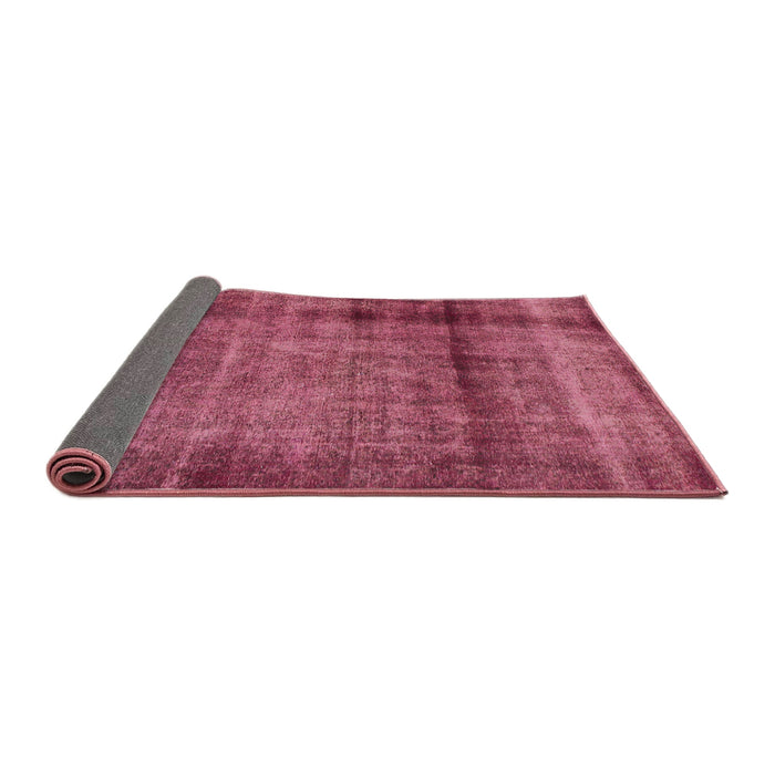 Sideview of Abstract Dark Pink Modern Rug, abs938