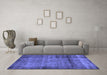 Machine Washable Abstract Blue Modern Rug in a Living Room, wshabs938blu