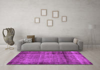 Machine Washable Abstract Purple Modern Rug, wshabs938pur