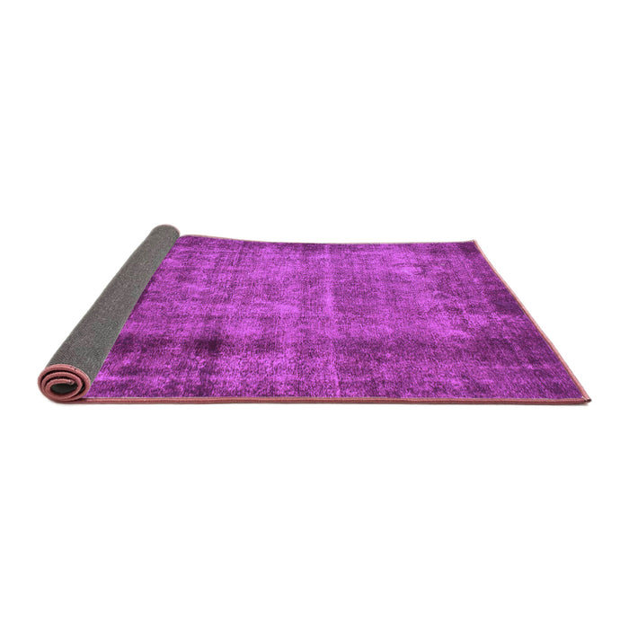 Sideview of Abstract Purple Modern Rug, abs938pur