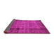 Sideview of Abstract Pink Modern Rug, abs938pnk