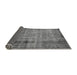 Sideview of Abstract Gray Modern Rug, abs938gry