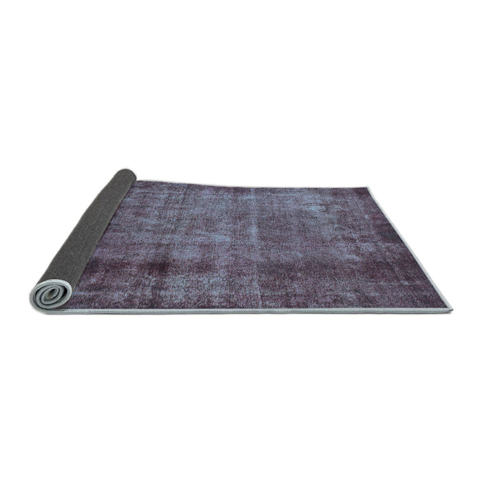 Sideview of Abstract Light Blue Modern Rug, abs938lblu