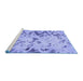 Sideview of Machine Washable Abstract Blue Modern Rug, wshabs939blu