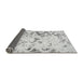 Sideview of Abstract Gray Modern Rug, abs939gry