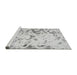 Sideview of Machine Washable Abstract Gray Modern Rug, wshabs939gry