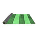 Sideview of Abstract Emerald Green Modern Rug, abs93emgrn