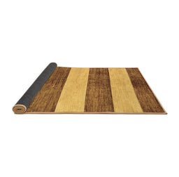 Sideview of Abstract Brown Modern Rug, abs93brn
